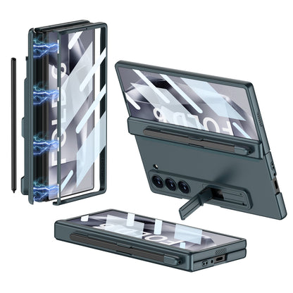 Magnetic Hinge Hidden Bracket Case With Pen Slot For Galaxy Z Series