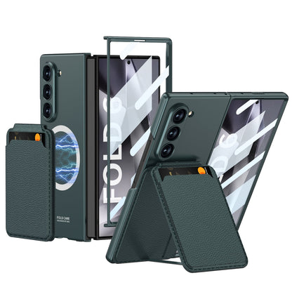 Magnetic Leather Card Holder Shockproof Phone Case For Galaxy Z Series