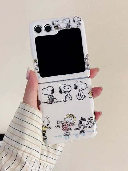 Cute Anime Snoopy 3D Case For Samsung Galaxy Z flip