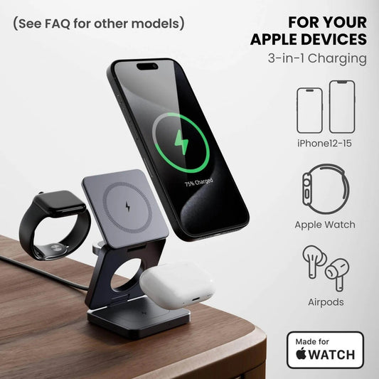 ChargeMaster Pro: The 3-in-1 Magnetic Power Station