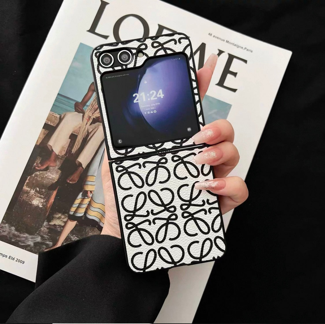 Luxury Leather Fashion Case for Samsung Galaxy Z Flip