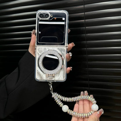 Galaxy Z Flip Glamour Elite Case - Mirror & Stand