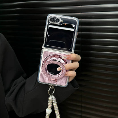 Galaxy Z Flip Glamour Elite Case - Mirror & Stand