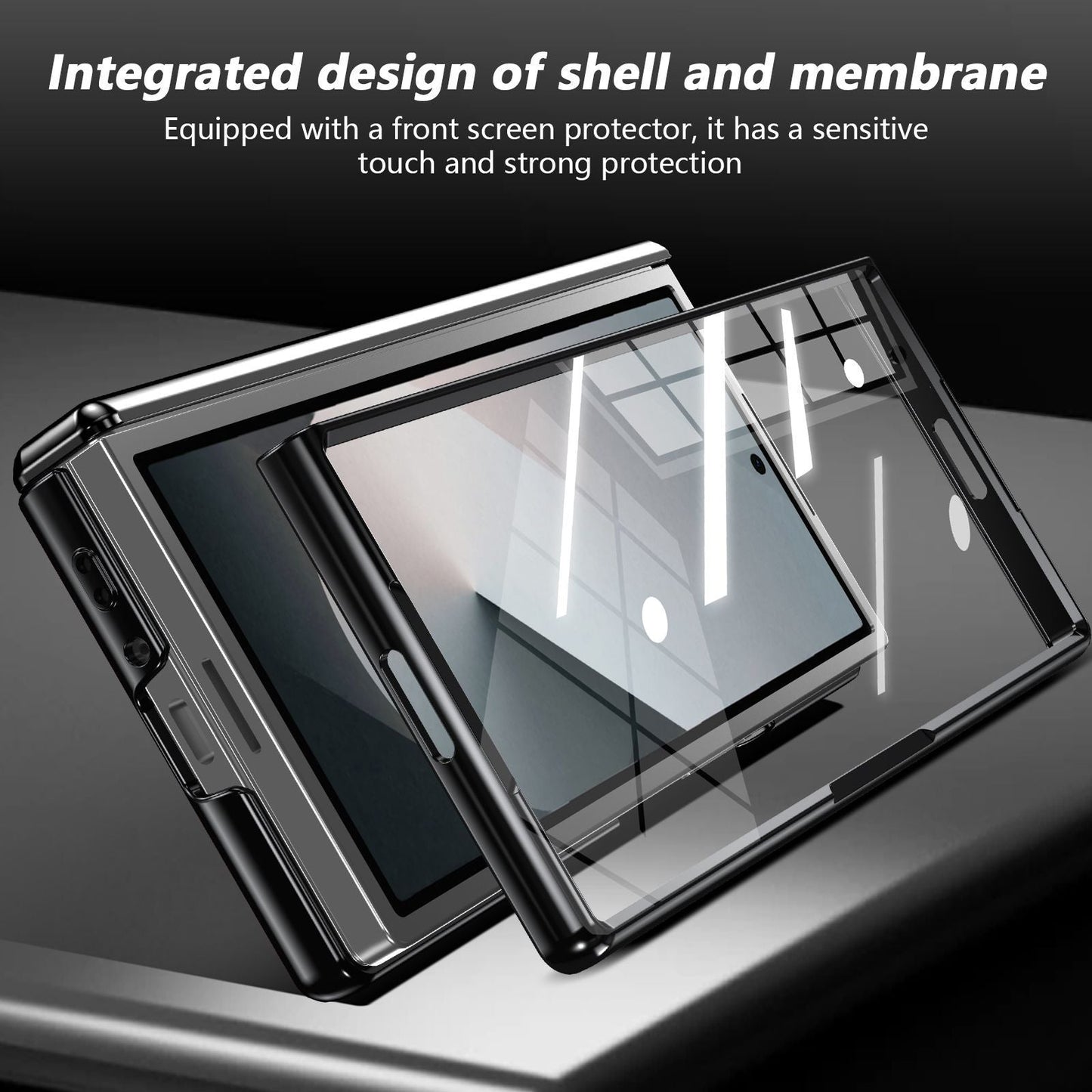 360° Magnetic Bracket Shockproof Case With Screen Protector For Galaxy Z Fold