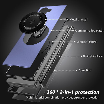 360° Magnetic Bracket Shockproof Case With Screen Protector For Galaxy Z Fold