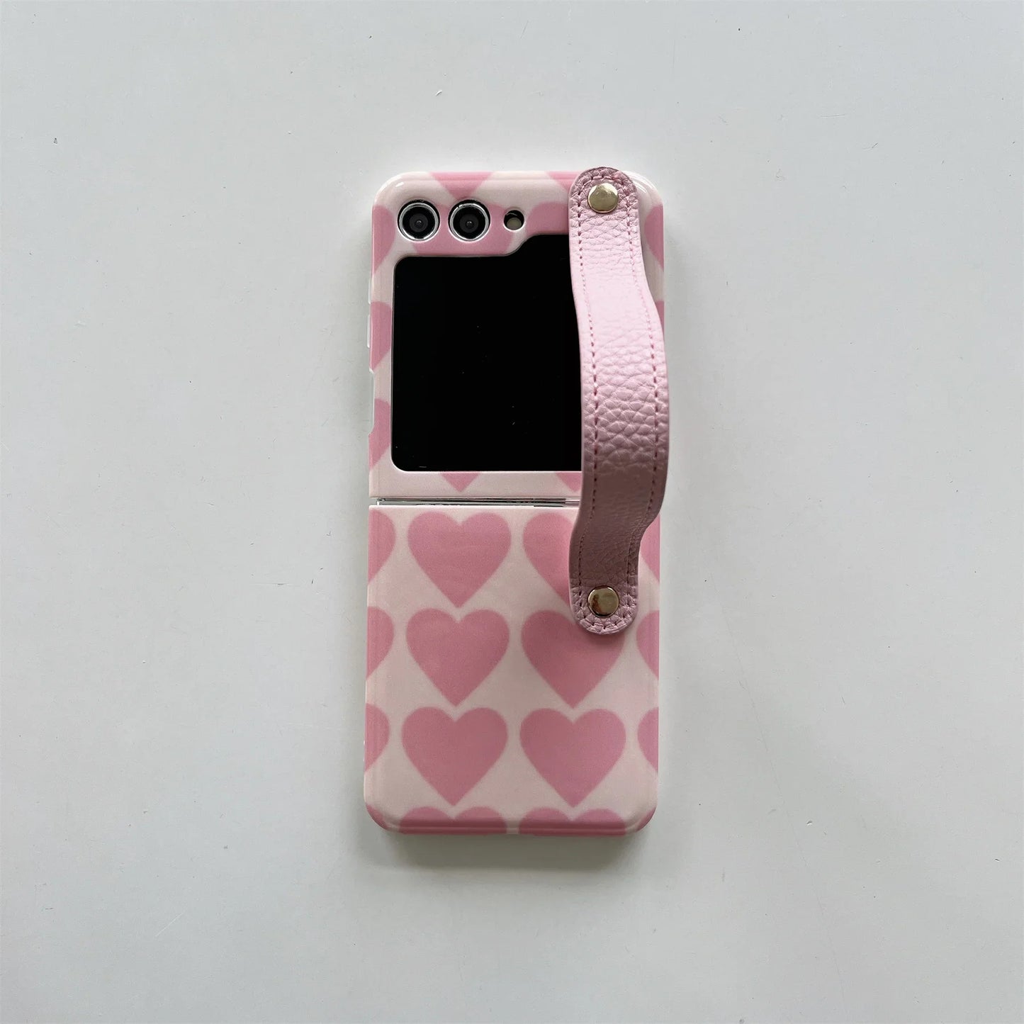 Korean Luxury Cute Love Heart Case For Galaxy Z Flip Series
