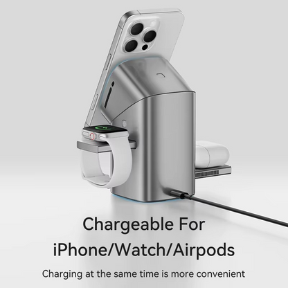 Maxco PowerFold 3-in-1 Charging Hub – Phone, Watch & AirPods Compatible