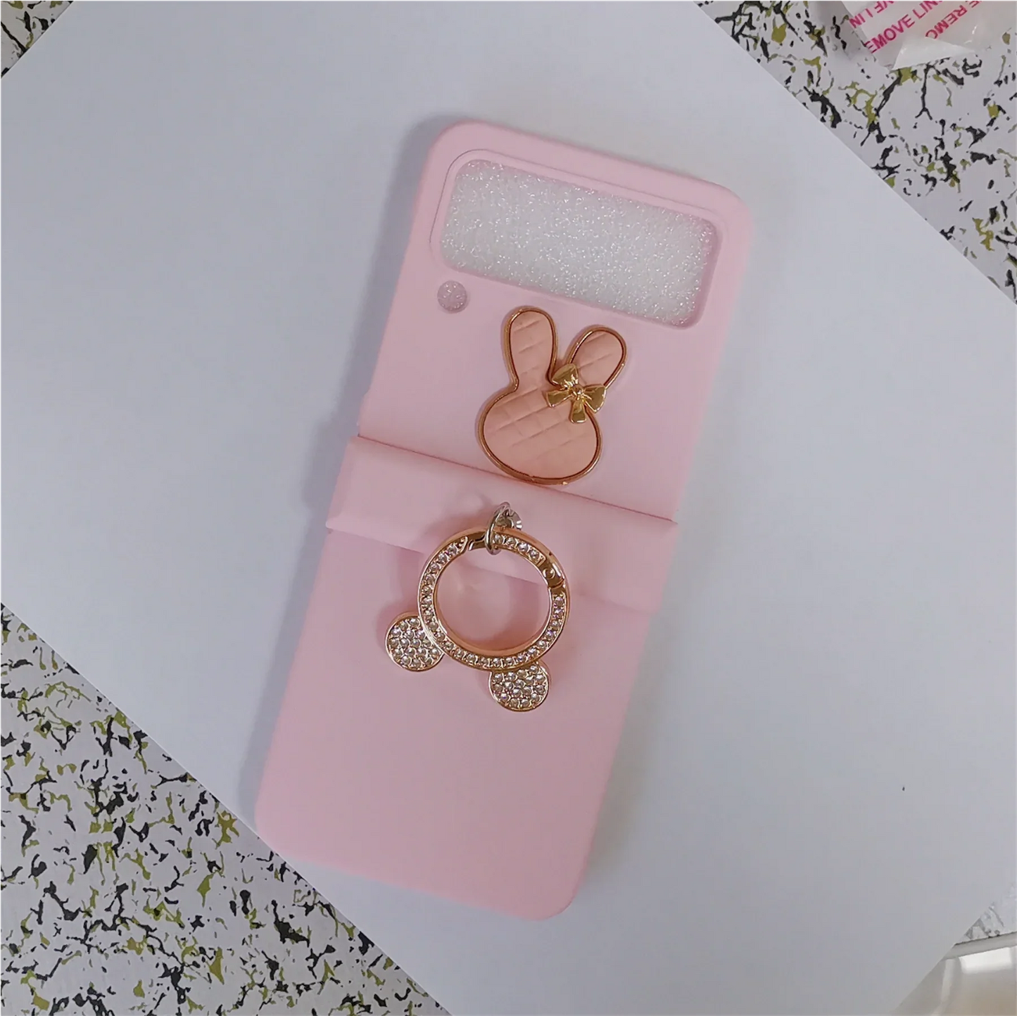 Luxury Cute Korean 3D Bunny Rabbit Case for Samsung Galaxy Z Flip Series