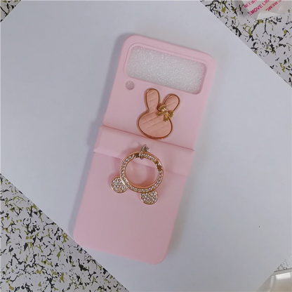 Luxury Cute Korean 3D Bunny Rabbit Case for Samsung Galaxy Z Flip Series