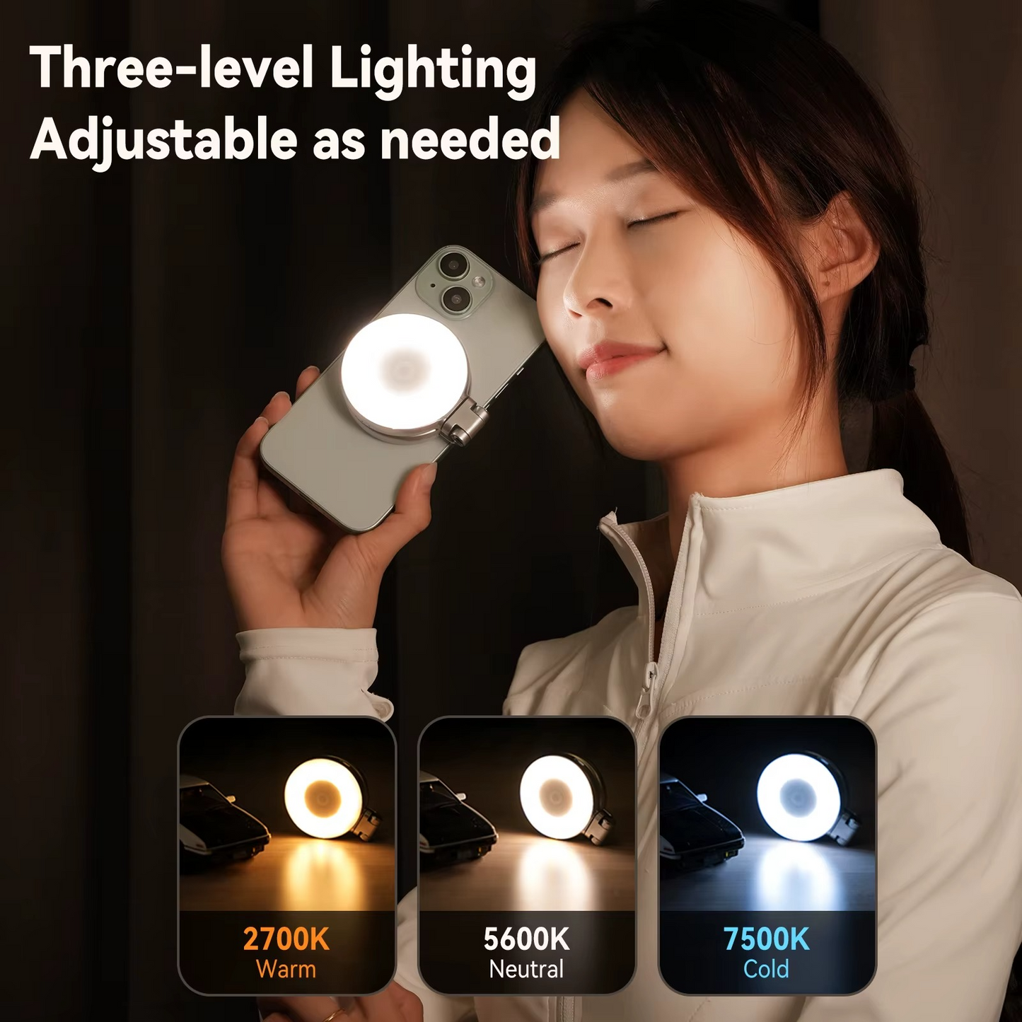 Phonico SnapRing 360 – 3-in-1 Magnetic LED Ring Light for Content Creation