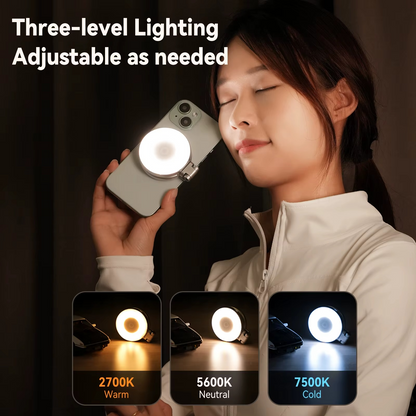 Phonico SnapRing 360 – 3-in-1 Magnetic LED Ring Light for Content Creation