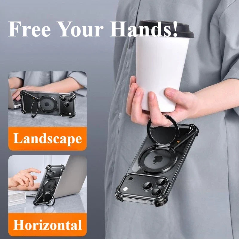 Titanium Z-Shaped Magnetic Ring Case