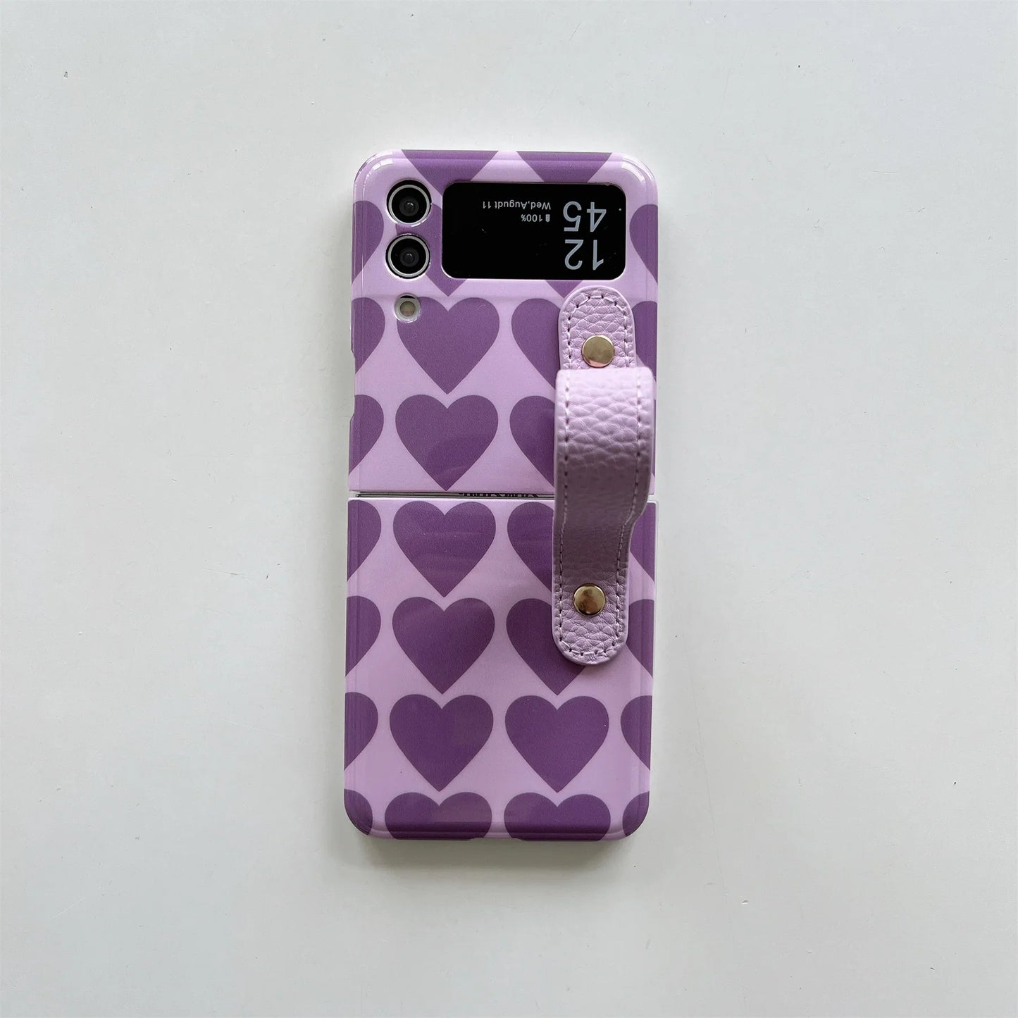 Korean Luxury Cute Love Heart Case For Galaxy Z Flip Series