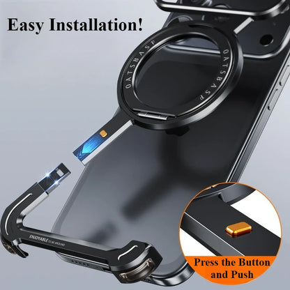 Titanium Z-Shaped Magnetic Ring Case