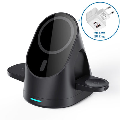 MagCharge Trio: The 3-in-1 Magnetic Charging Dock for iPhone
