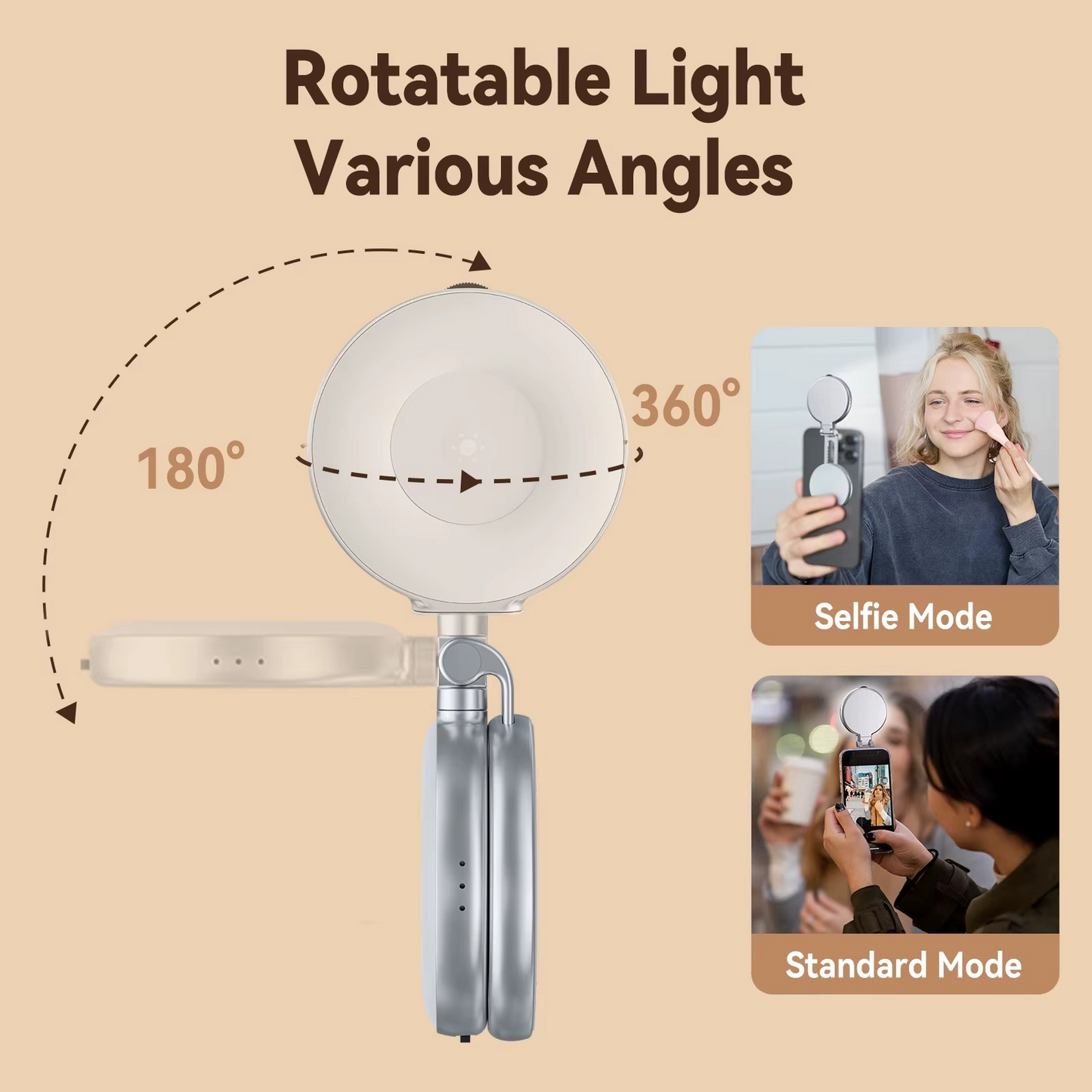 Phonico SnapRing 360 – 3-in-1 Magnetic LED Ring Light for Content Creation