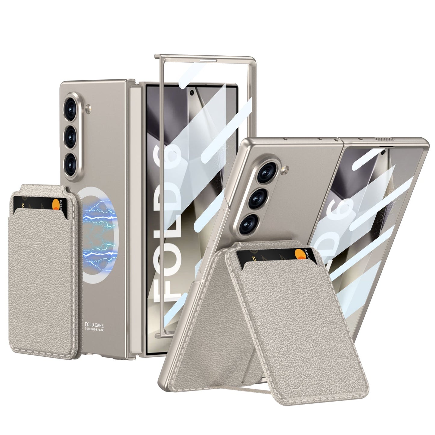 Magnetic Leather Card Holder Shockproof Phone Case For Galaxy Z Series