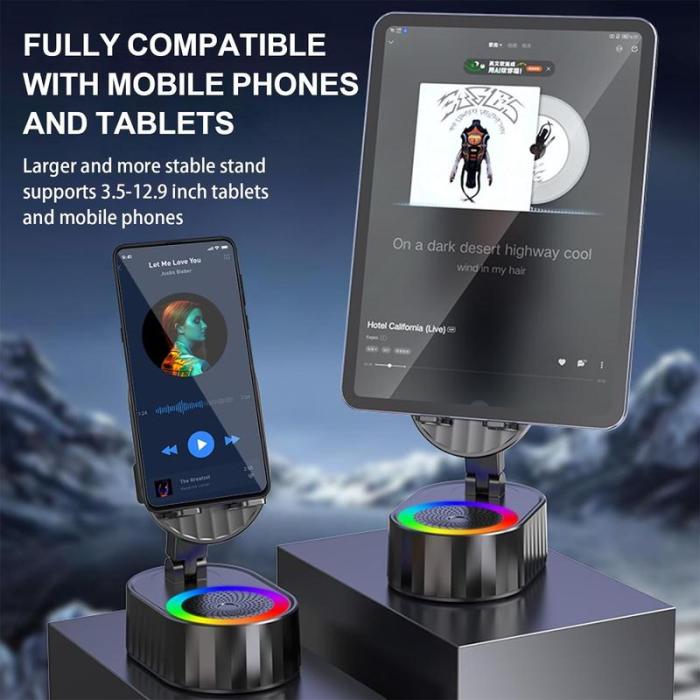 Ultimate 5-in-1 LED Speaker Stand – Sound, Power & Style Combined