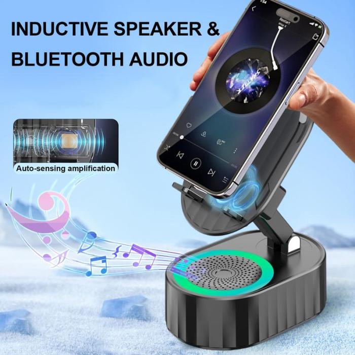 Ultimate 5-in-1 LED Speaker Stand – Sound, Power & Style Combined